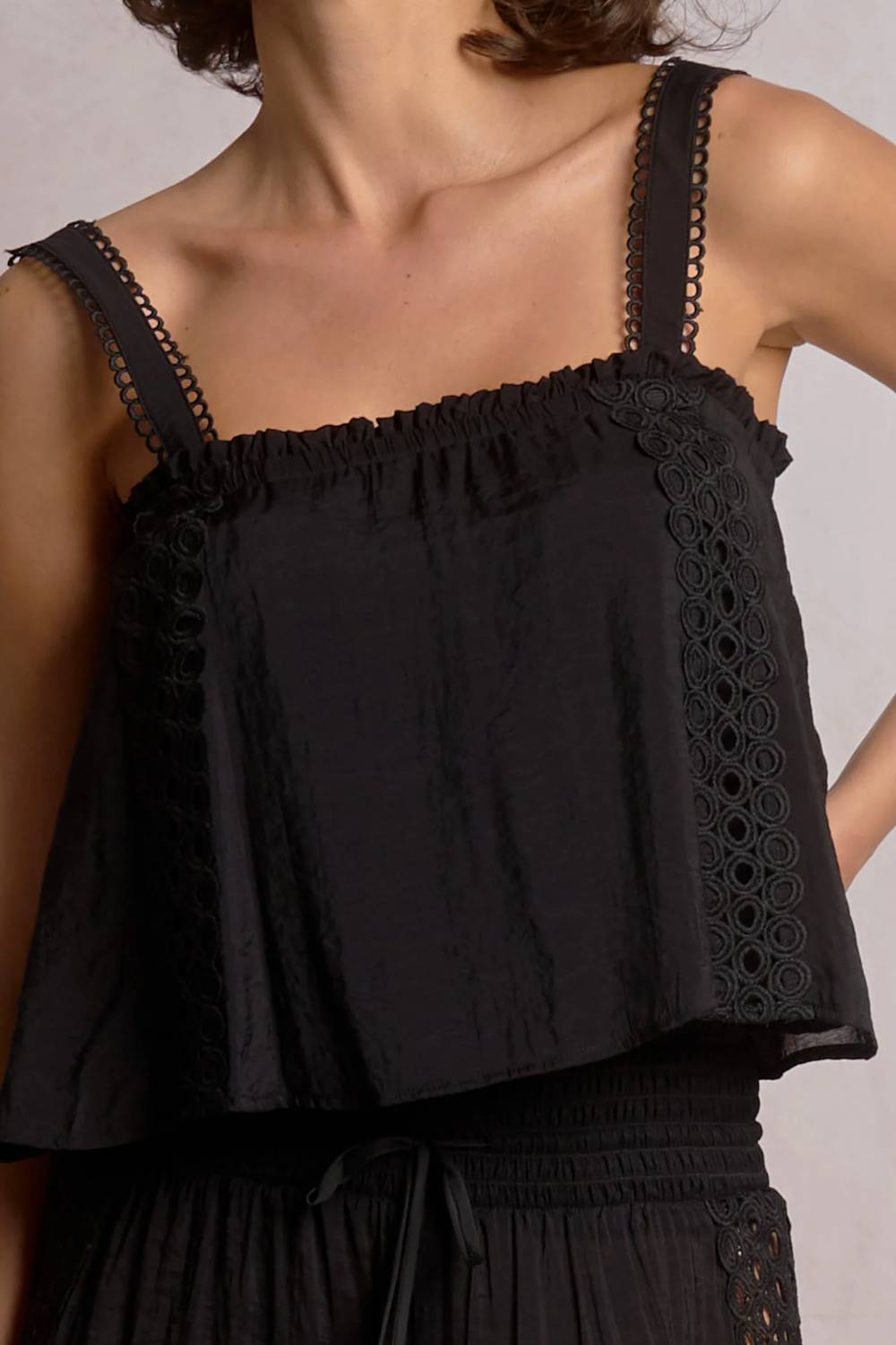 Elan - Vina Eyelet Top