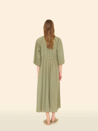 XIRENA Angela Dress in dark seagrass - women's dress - detail view