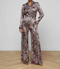 L'Agence - Pilar Silk Wide-leg Pants