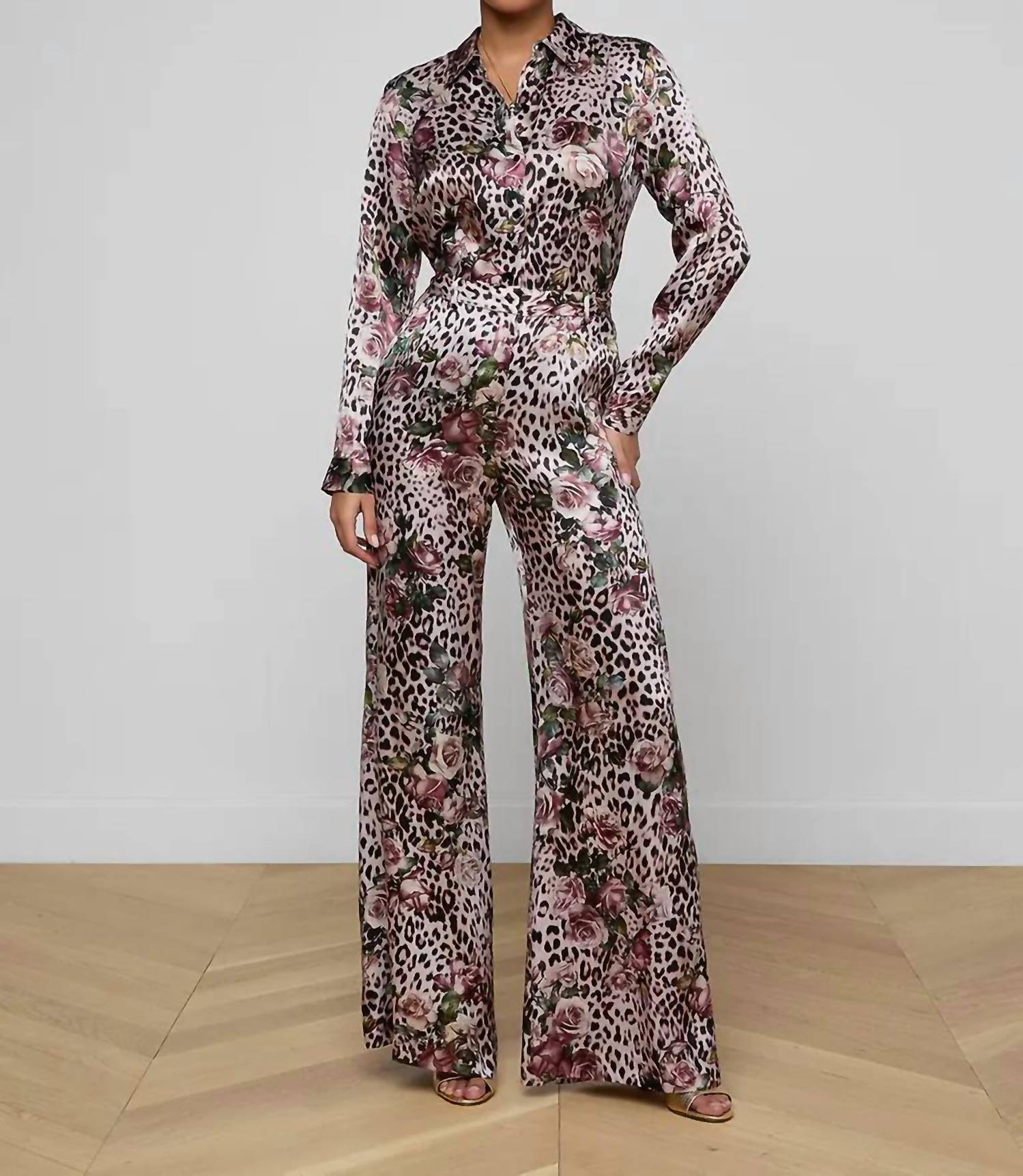 L'Agence - Pilar Silk Wide-leg Pants