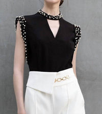 Ina Fashion - Isadora Pearl Detail Top