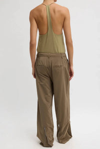 Tibi - Nylon Zipper Trouser - Short Length