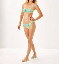 Lilly Pulitzer Jessa Bandeau Swim Top in bluette make lemonade - women's swimwear - view 4
