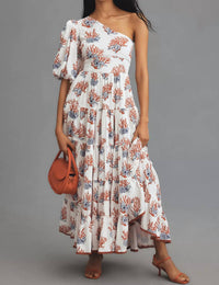 Priya Israni X Anthropologie - One-shoulder Maxi Dress