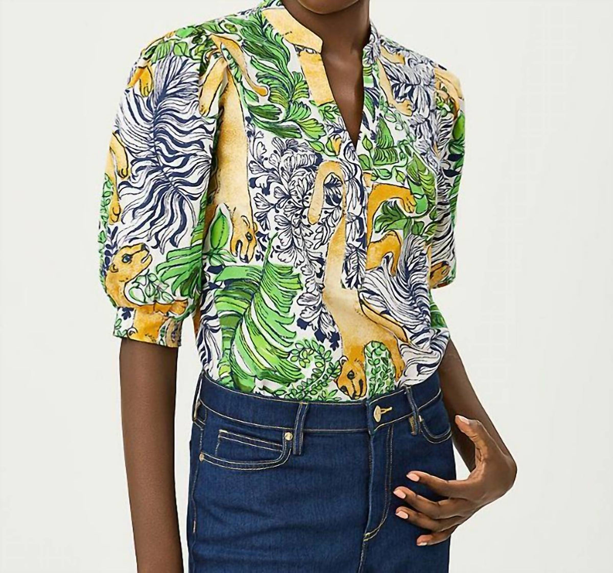 Lilly Pulitzer - Mialeigh Puff Sleeves Top