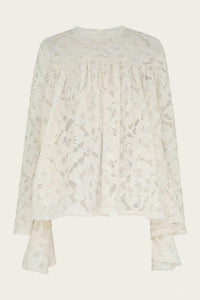 Zimmermann - Illuminate Lace Gathered Top