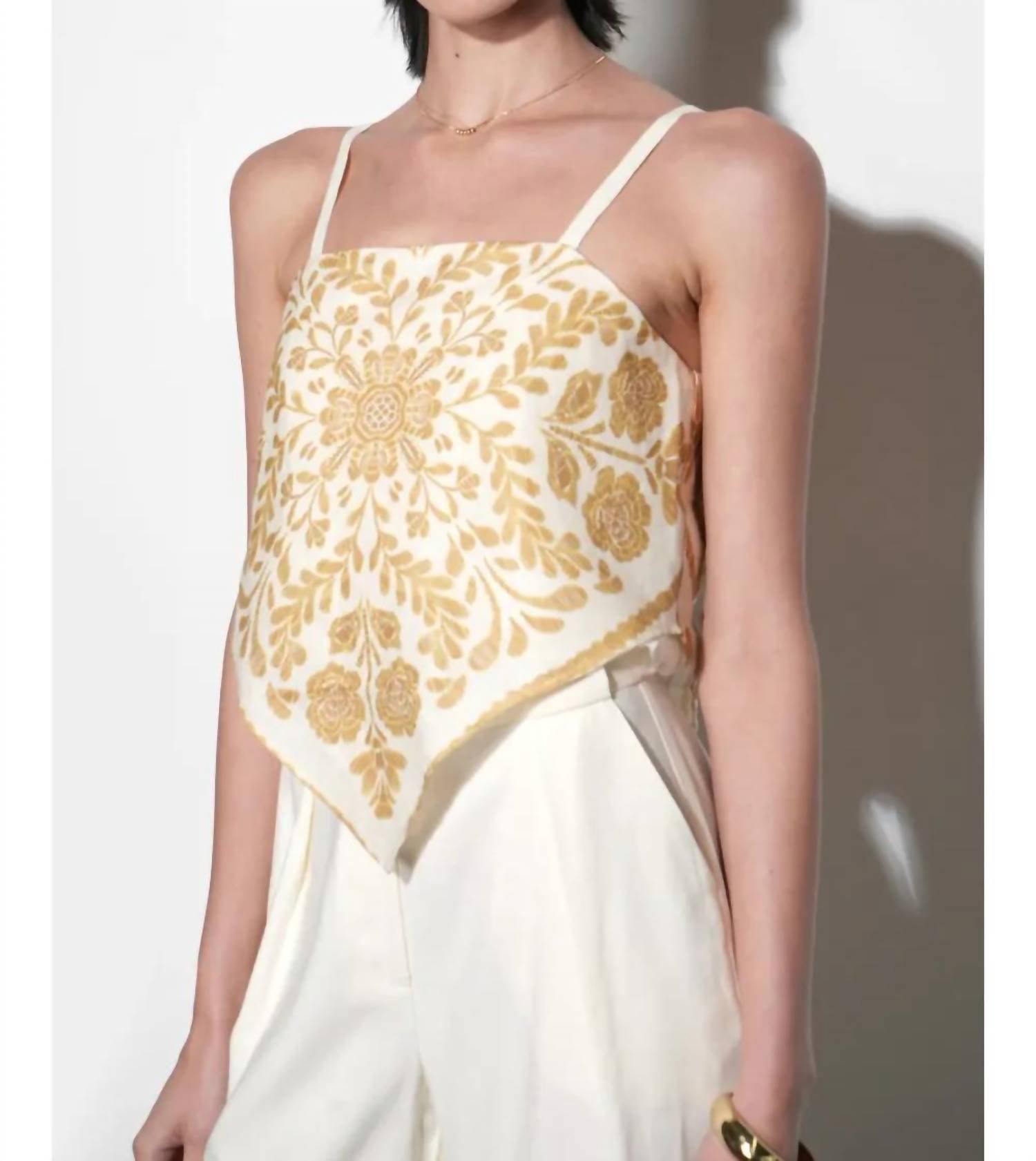 Greylin - Macie Scarf Print Top