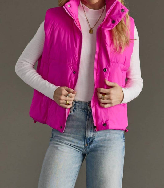 Panache Apparel - Stand-collar Puffer Vest