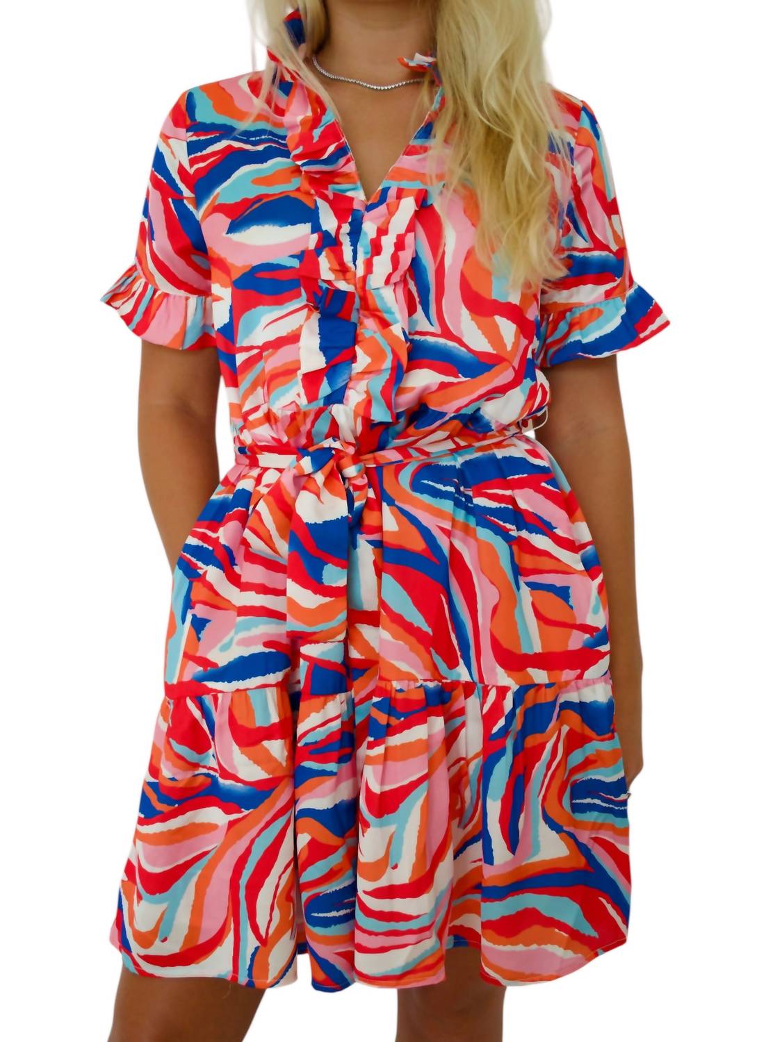 Jade - Kyla Colorful Swirl Dress