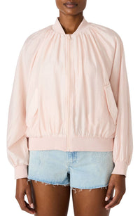 STEVE MADDEN Bessie Woven Bomber Jacket in light pink - women's jacket - view 4