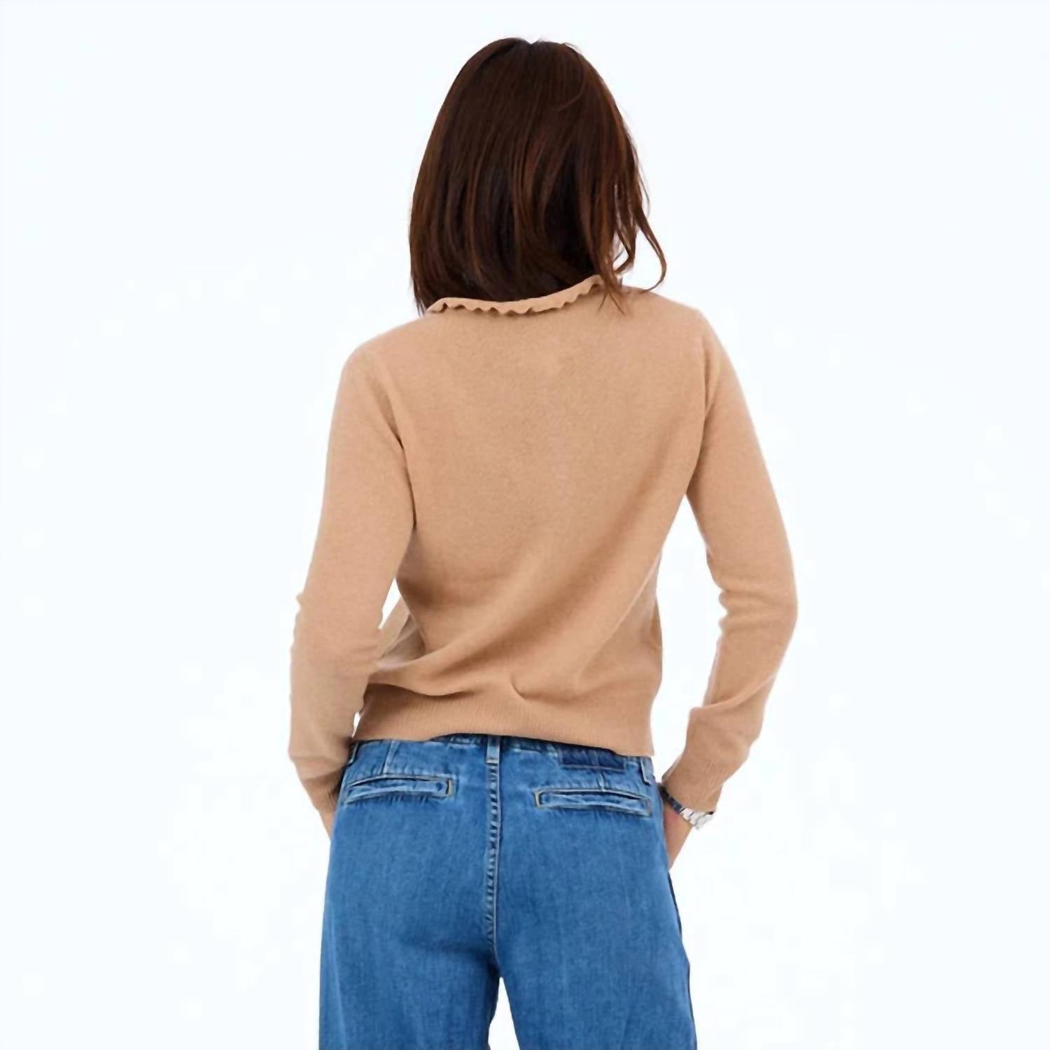 Kerri Rosenthal - Femme Ruffle Henley Sweater