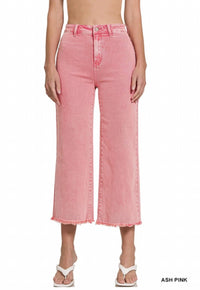Zenana - Ash Denim Capris