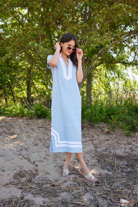 Sail To Sable - Short Sleeve Classic Maxi Tunic