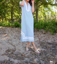 Sail To Sable - Short Sleeve Classic Maxi Tunic