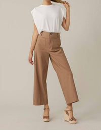 Joseph Ribkoff Wenda Boxy Drop Sleeve Top in white - women's blouse - alternate view