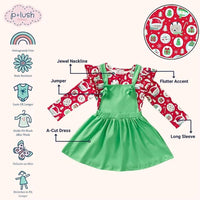 Pete + Lucy - Girls Holiday Dreams Jumper Dress