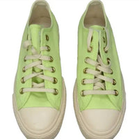 Converse Women's Low Platform Tennis Sneakers in citron - women's sneaker - detail view