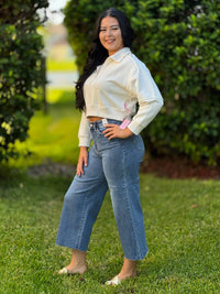 Judy Blue - Classically Cropped Raw Hem Jeans