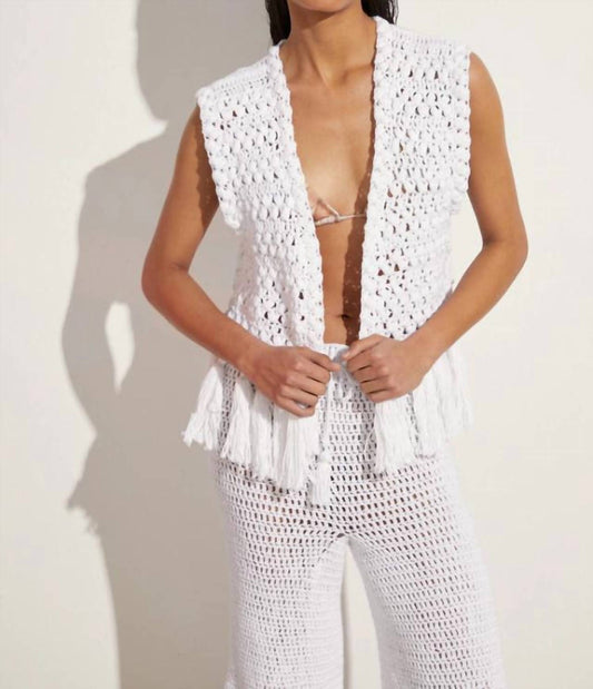 S-Mode - Crochet Tassled Vest