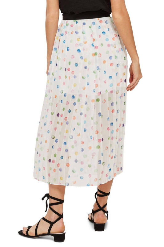 Topshop - Pleated Polka Dot Skirt