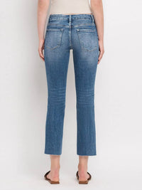 VERVET BY FLYING MONKEY Carlene Jeans in denim - women's pants - detail view