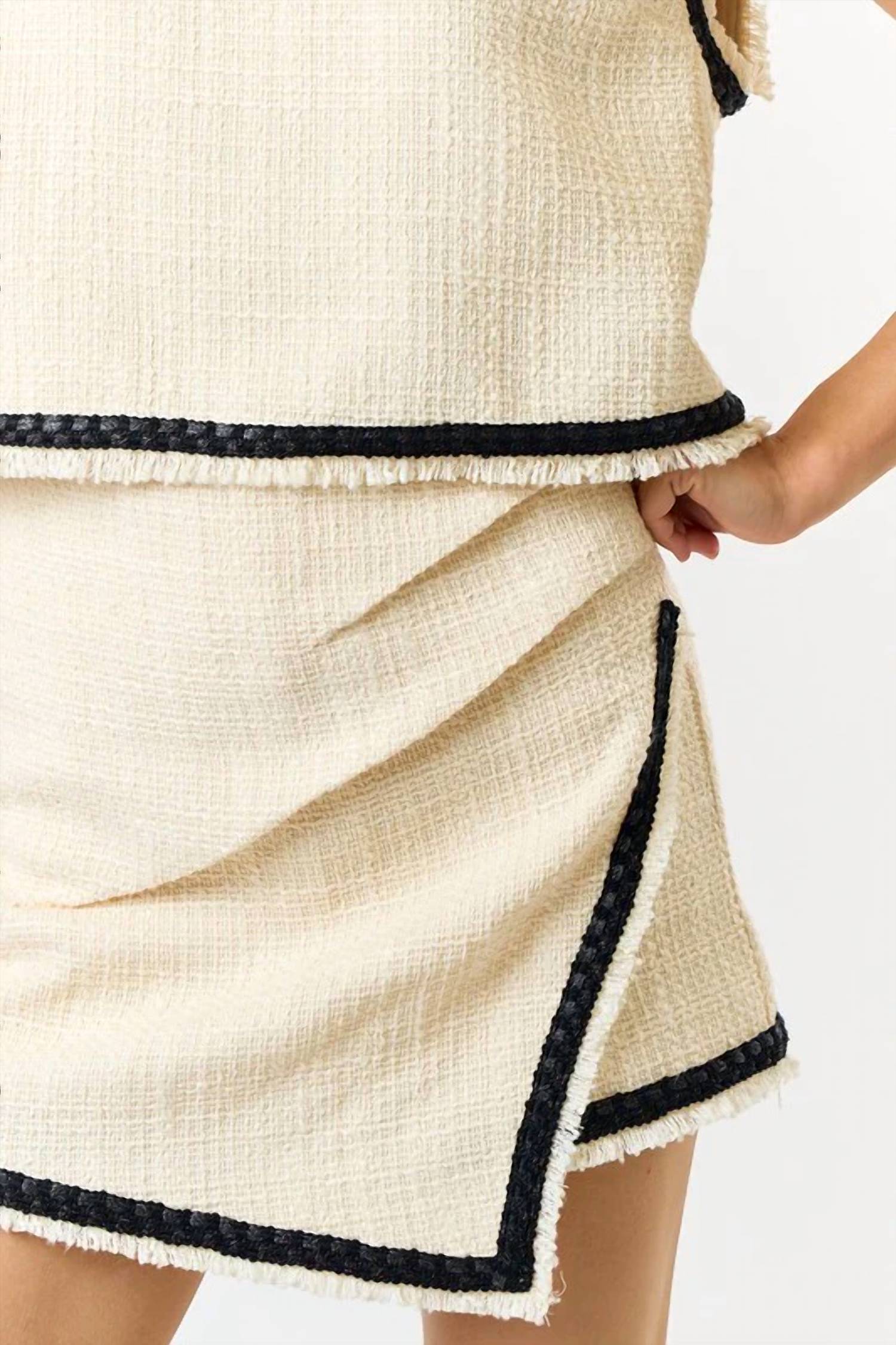 Lalavon - October Lover Tweed Skort Set