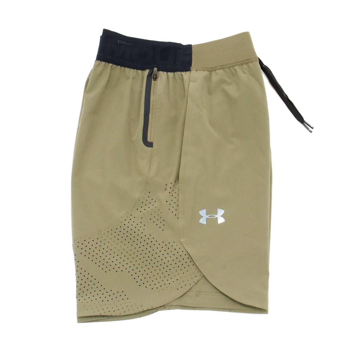 UNDER ARMOUR Men's Stretch Woven Shorts in tent - men's shorts - detail view