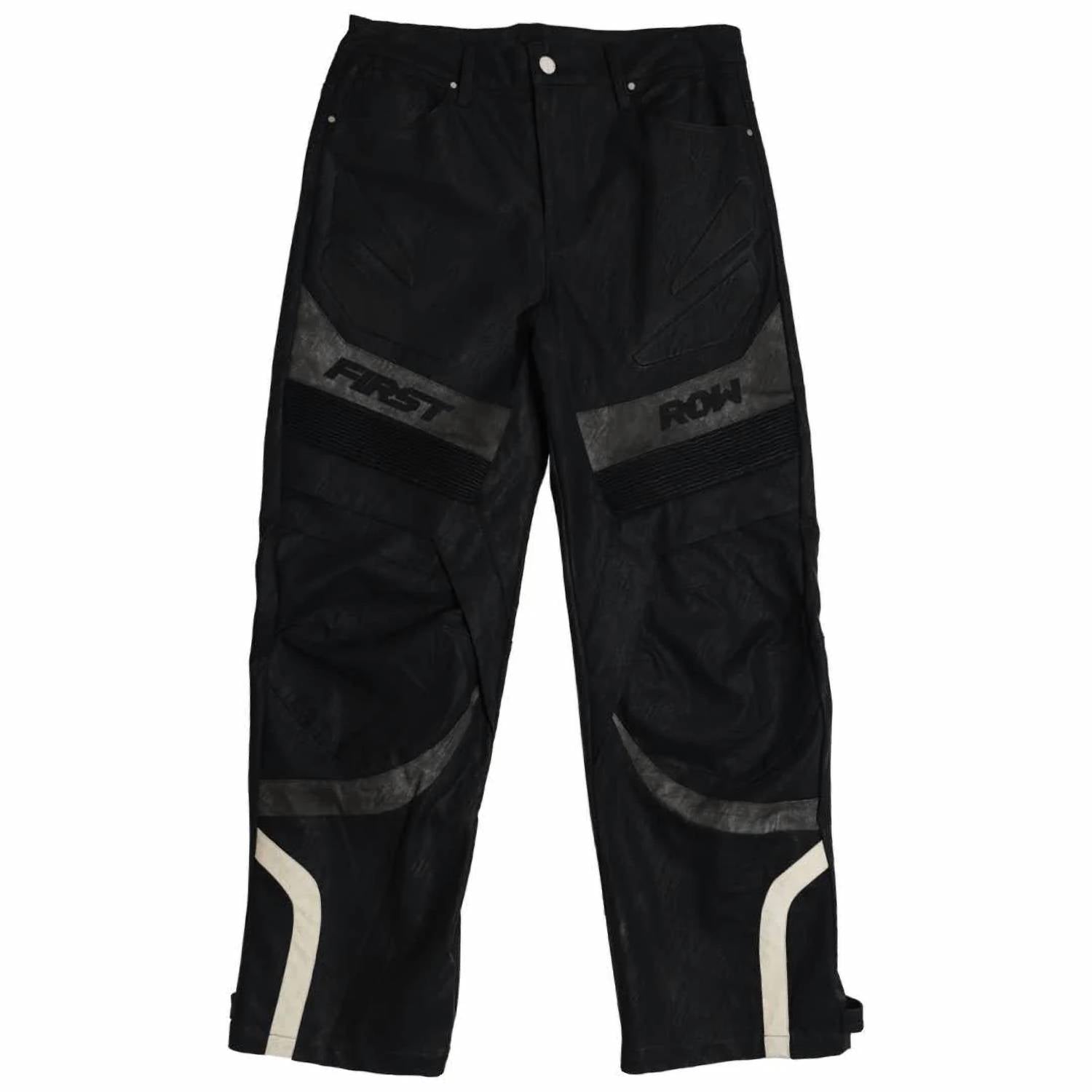 First Row - Furious Motor Racing Y2K Leather Pants