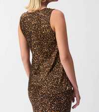 Joseph Ribkoff - Fitted Hip-length Cowl Neck Top
