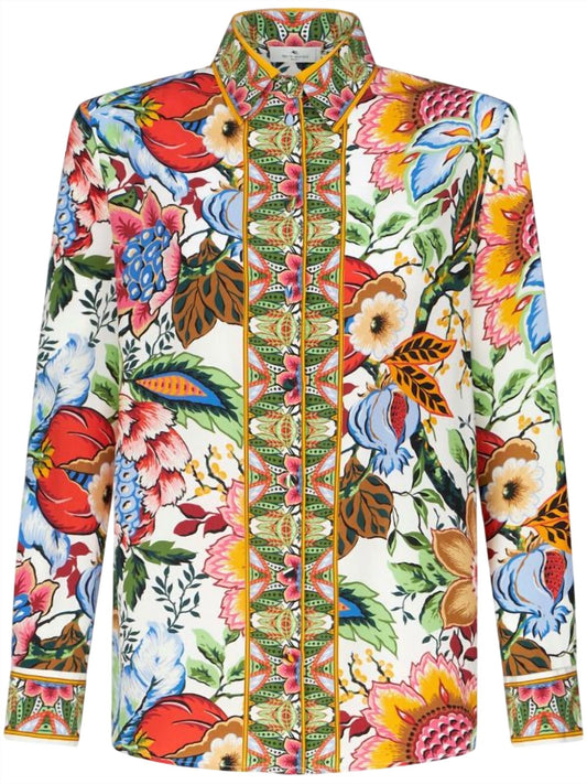 Etro - Crepe De Chine Floral Shirt