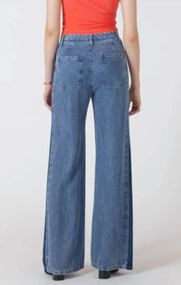 Black Tape - Drapey Two Tone Trousers