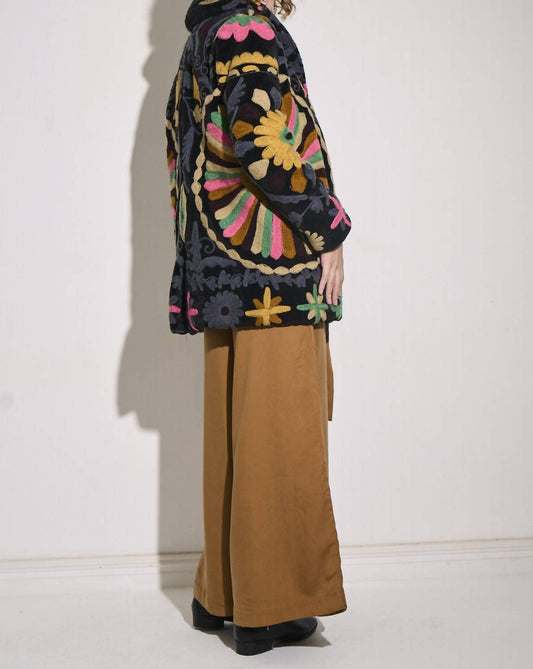 Asha - Suzani Velvet Coat