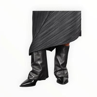 Halmanera - Women's Foldover Lug Sole Boots