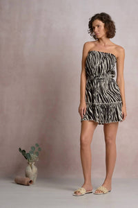 Elan - Women's Strapless Zebra Dress
