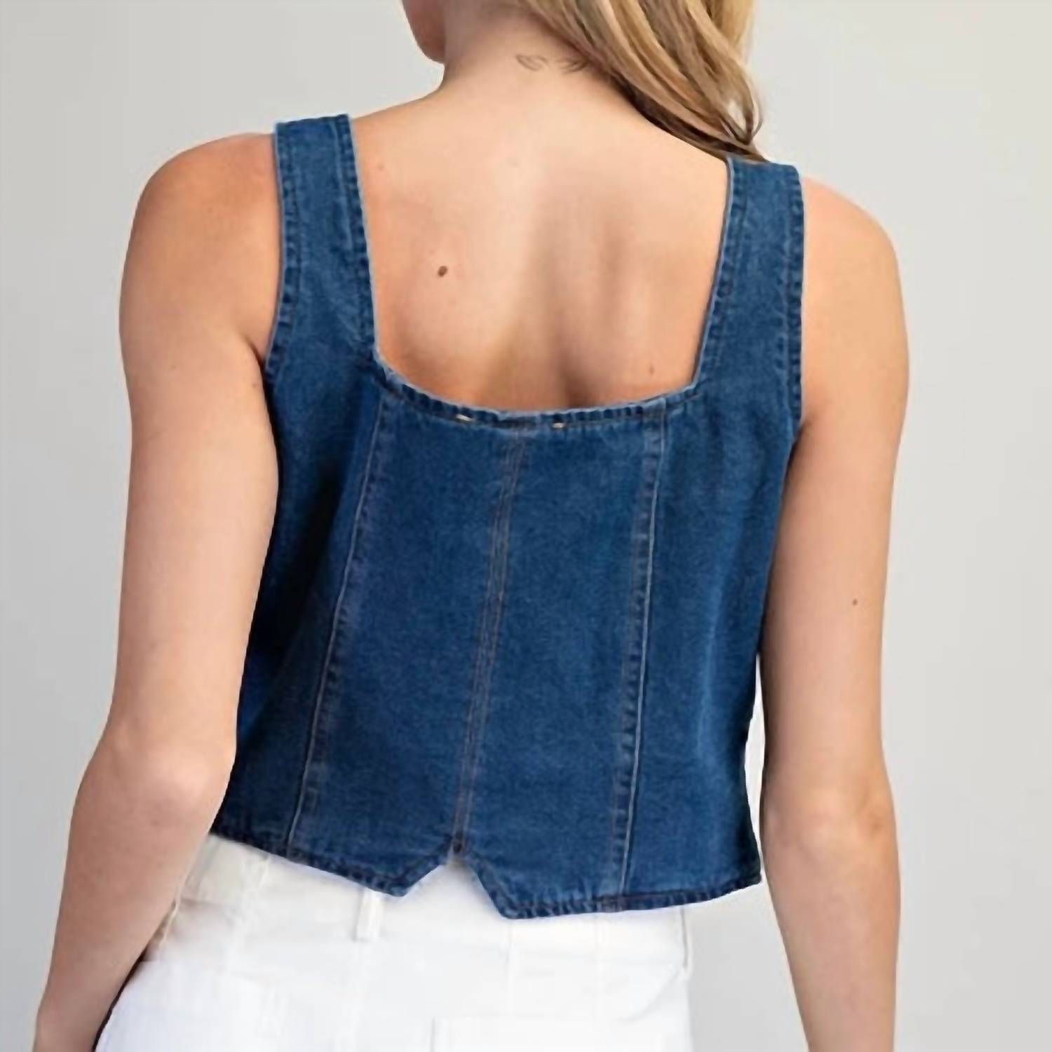 Reformation - Cropped Button Up Top
