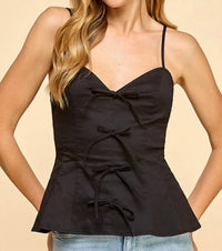 Baby Pink - Ribbon Detail Cami Top