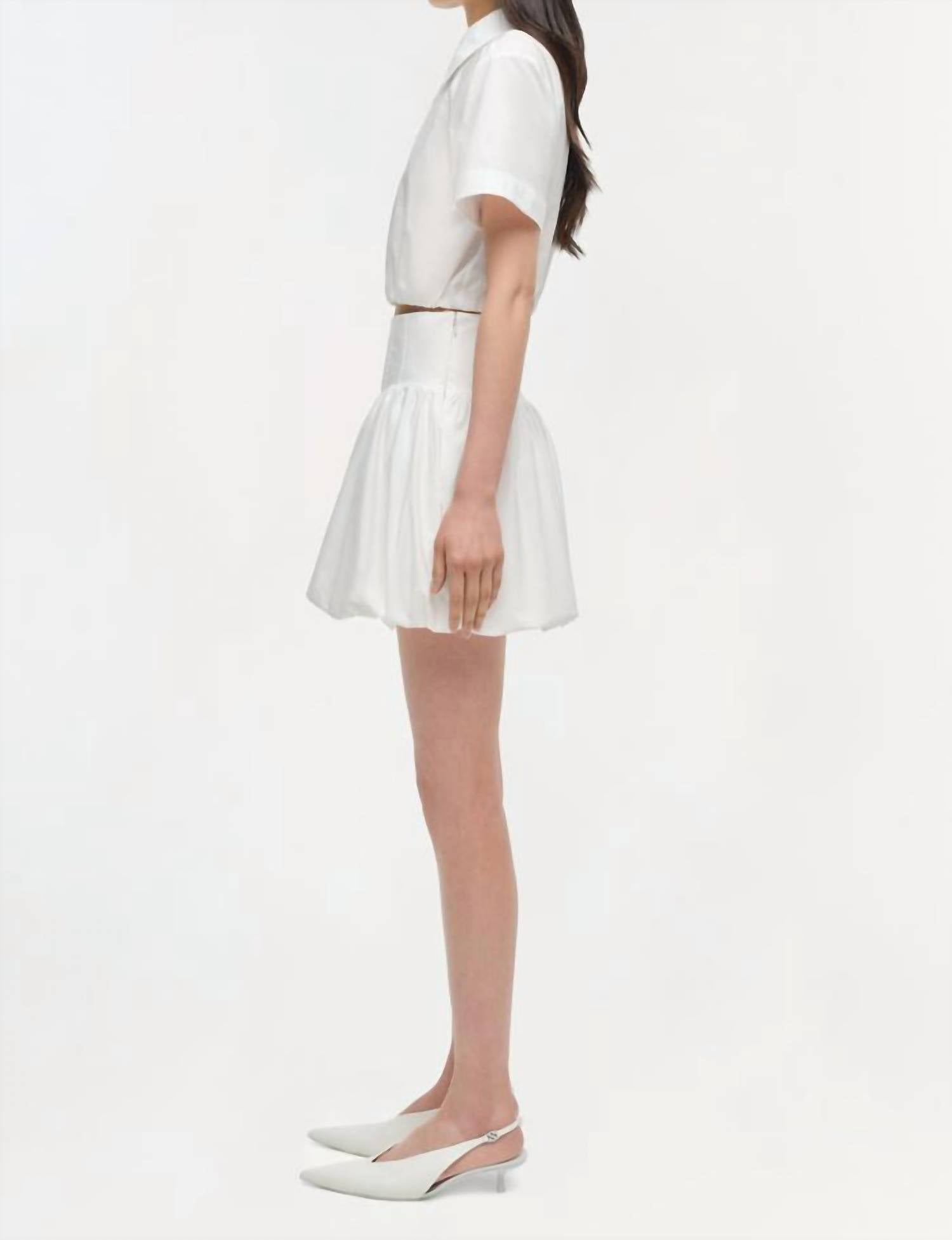 Simkhai - Nicky Cropped Short Sleeve Top