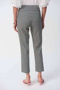 Joseph Ribkoff - Geometric Jacquard Crop Pant