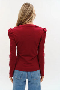Six/Fifty - Emily Long Sleeve Ribbed Top