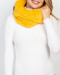 Riah Fashion - Women's Faux Fur Infinity Scarf