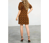 Thml - Textured Dress With Puff Sleeves