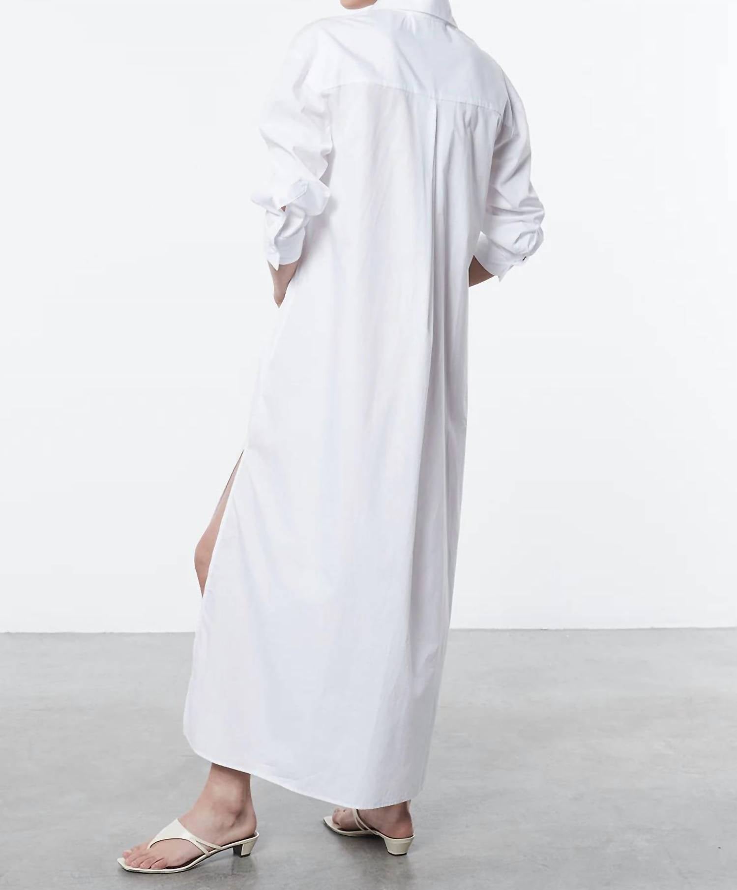 Enza Costa - Poplin Maxi Shirtdress