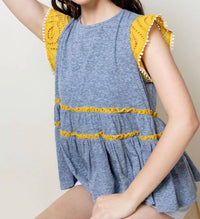 Thml - Brown Eyed Knit Top