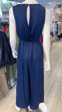 Kld. Signature - Women's Sleeveless Satin Jumpsuit