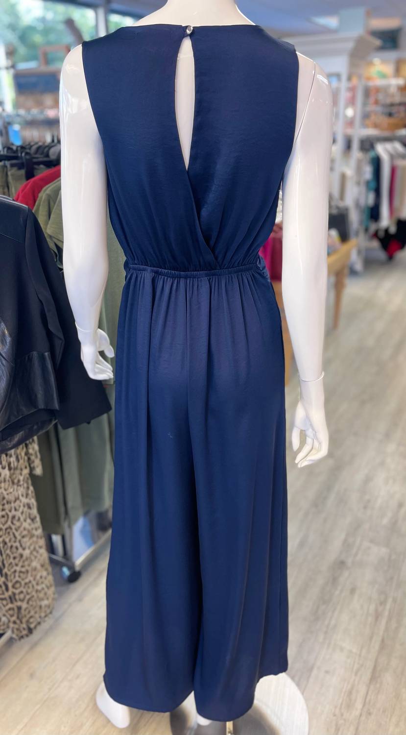 Kld. Signature - Women's Sleeveless Satin Jumpsuit