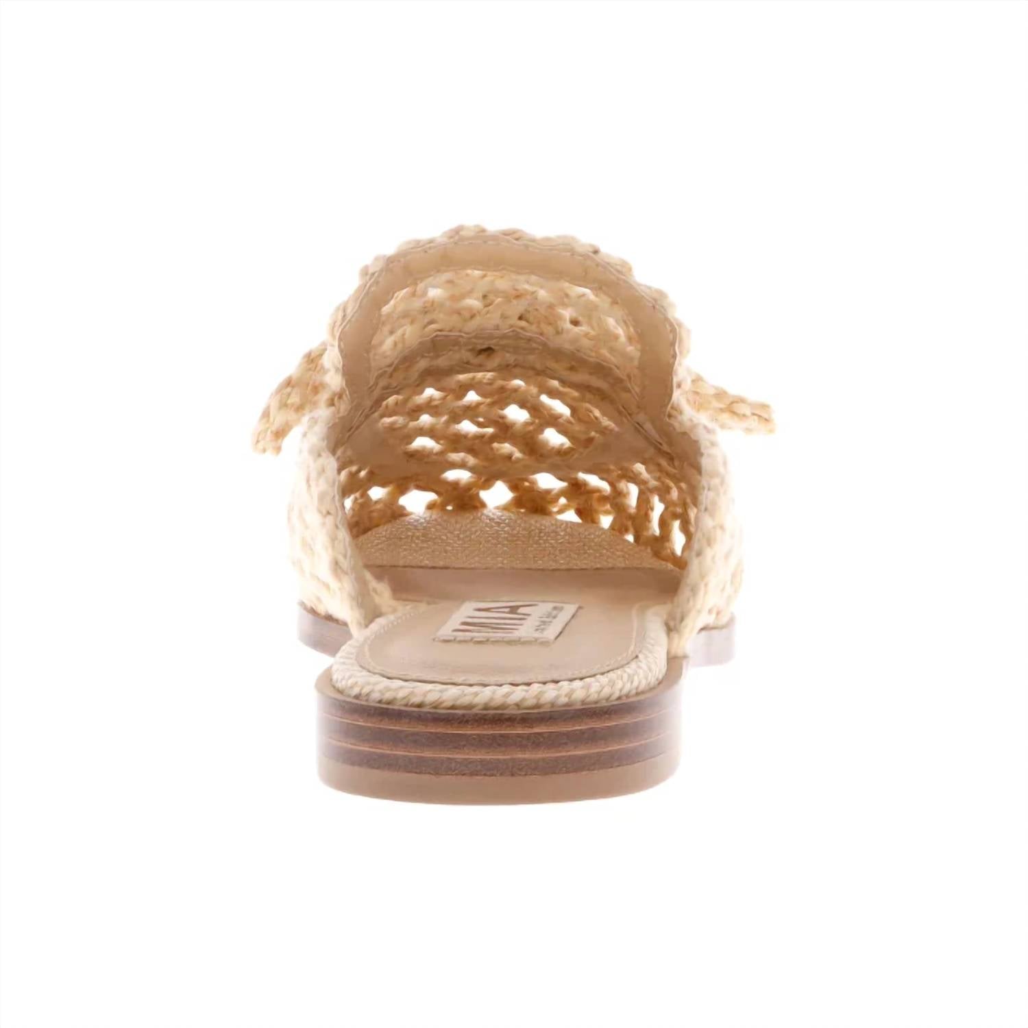 Mia - Women's Layce Raffia Mules