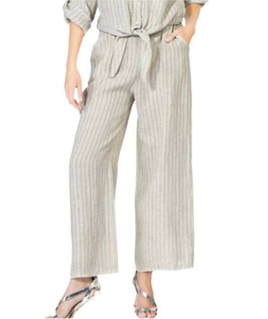 Cherish - Linen Pinstripe Pants