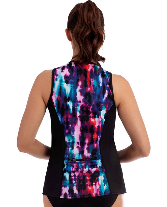 Miraclesuit - Shimmer Bay Active Sleeveless Full Zip Rash Guard