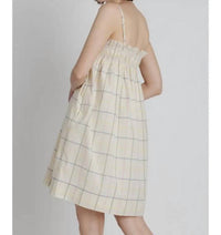 Aureum - Grid Print Mini Dress