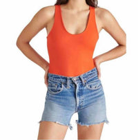 STEVE MADDEN Lyra Bodysuit in orange - women's shirt